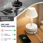 RestBeacon™ — Wake Up to Clutter-Free Power and Soothing Light Every Night