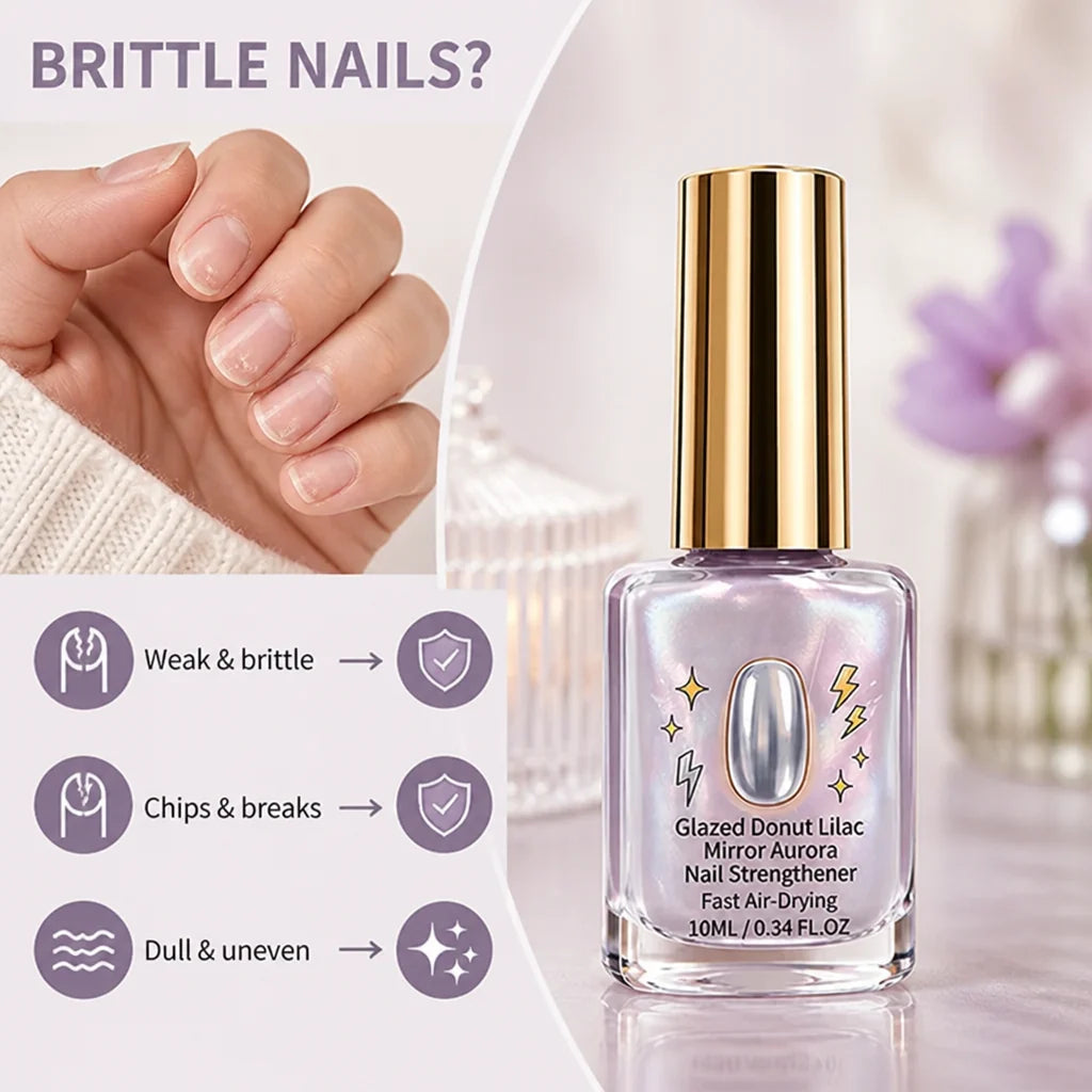 Lacivora™ Lilac Mirror Strengthener — Nails So Strong and Radiant, You’ll Own Every Room