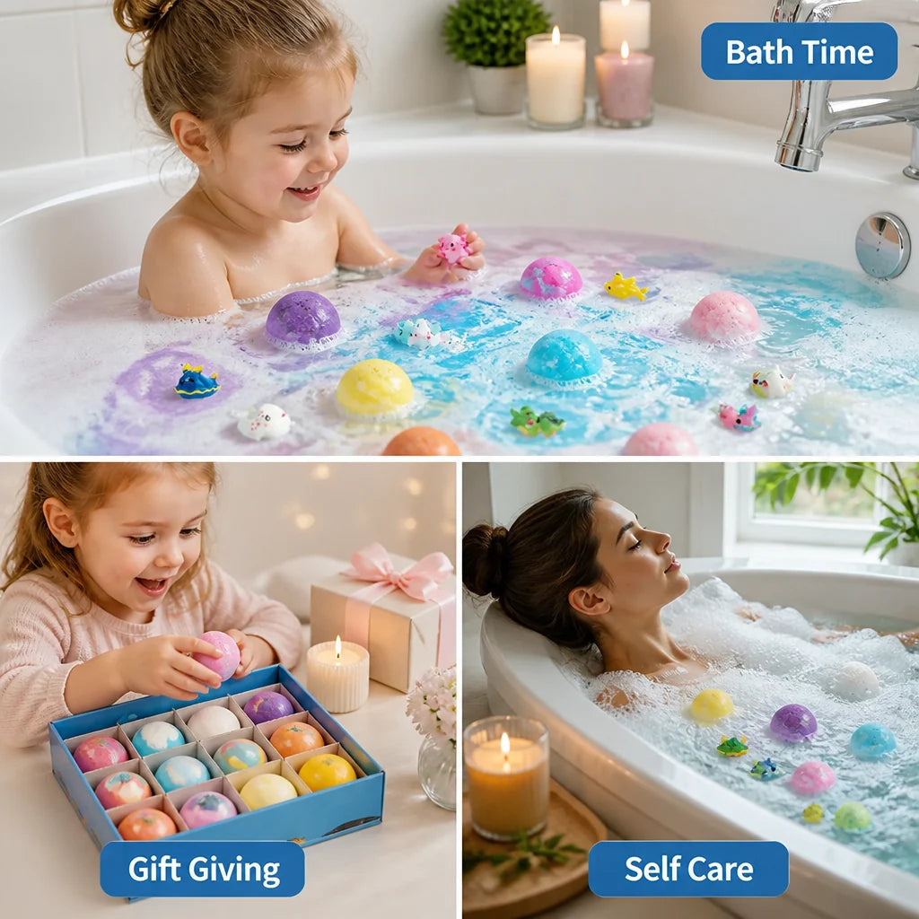 Bubblyxa™ Fizz Bombs — Turn Bath Time into a Colorful, Calming Treasure Hunt Your Kids Will Beg For