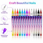 ManiSketch™ 12-Color Nail Art Marker Set — Create Jaw-Dropping Designs That Turn Heads Instantly