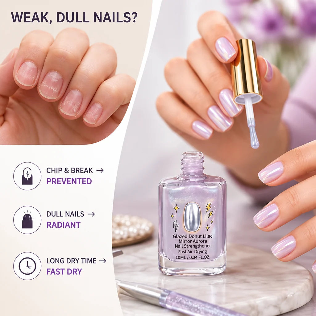 LumaLuxe™ Nail Elixir — Unleash Rock-Solid Nails with a Hypnotic Lilac Glow