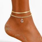 Velmora™ Gold Initial Anklets — Wear Your Unique Story with Effortless Grace