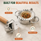 DoughPocket™ Stainless Steel Dumpling & Dough Cutter Set — Effortless Perfect Dumplings That Turn Your Kitchen Into a Celebration