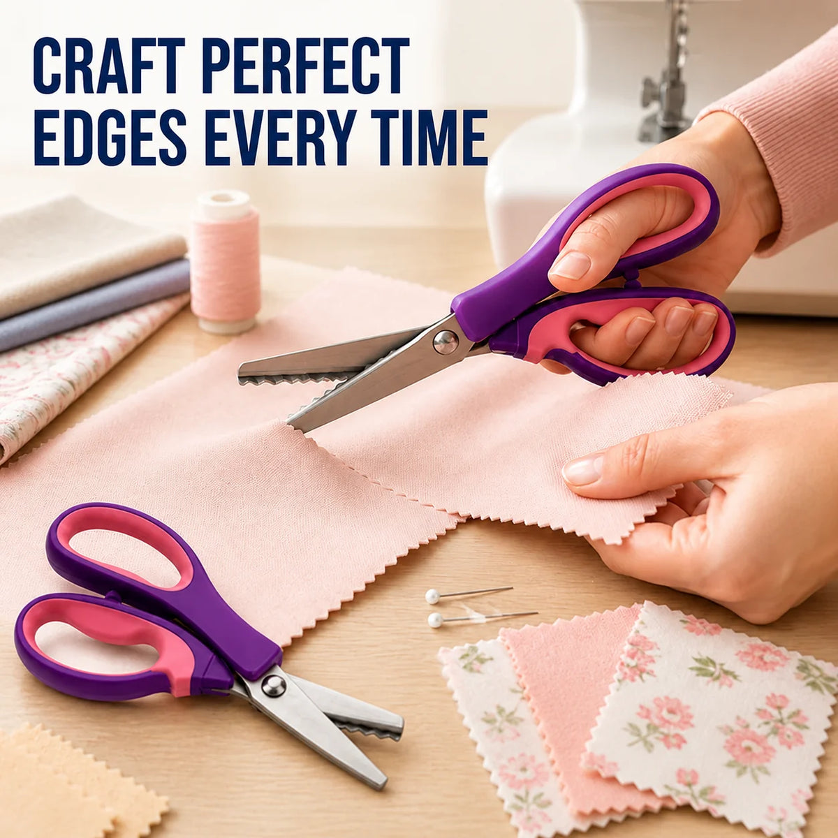 Cutella™ Pinking Shears — Master Every Cut with Effortless Precision and Fray-Free Style