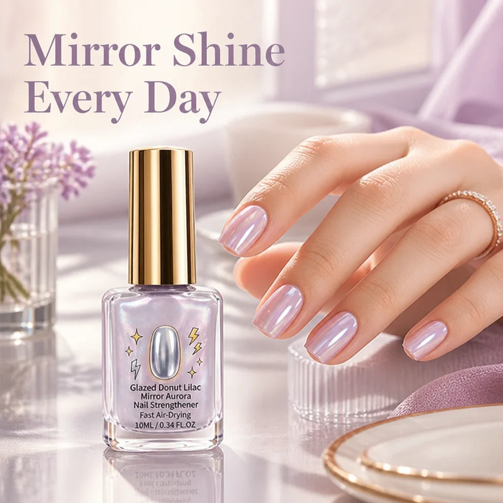 Lacivora™ Lilac Mirror Strengthener — Nails So Strong and Radiant, You’ll Own Every Room
