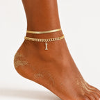 Velmora™ Gold Initial Anklets — Wear Your Unique Story with Effortless Grace