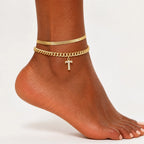 Monograméa™ Gold Initial Anklets — Wear Your Unique Story with Effortless Grace