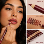LipCanvas™ 12-Piece Matte Lip Sculpting Set — Unleash Bold, All-Day Confidence with Perfectly Defined Lips