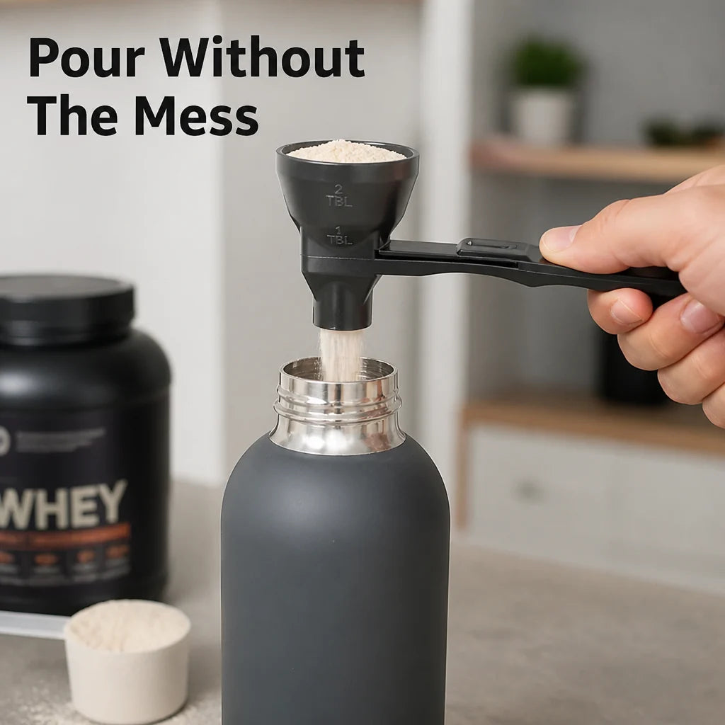 NeatDose™ Scoop — Pour Perfectly Every Time Without a Single Mess