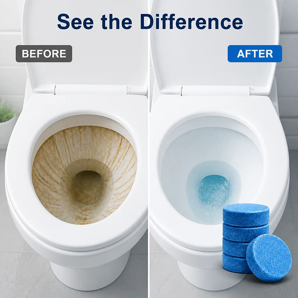 DropNShine™ Toilet Bowl Tablets — Keep Your Toilet Spotless and Fresh Without Lifting a Finger
