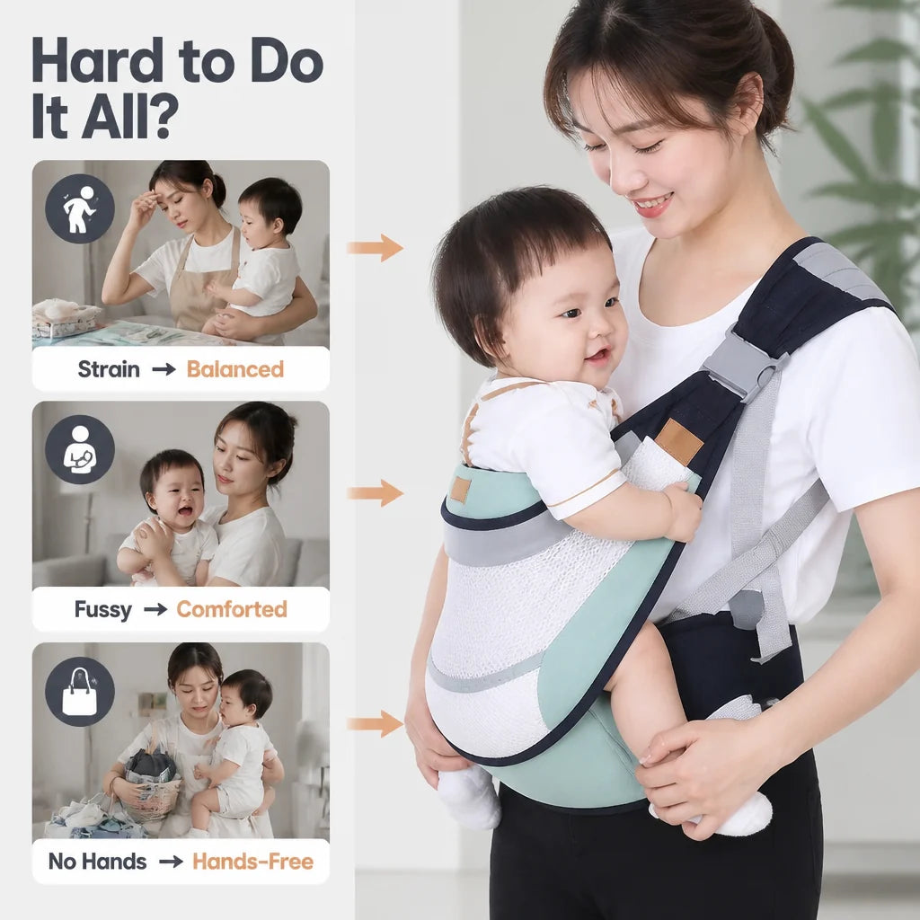 VeloriNest™ — Stay Close, Hands-Free, and Comfortably Cool All Day Long