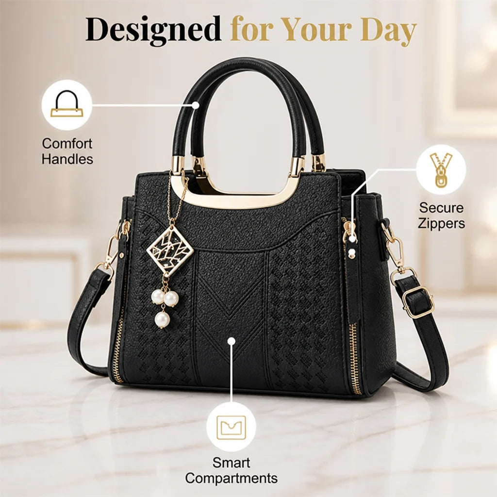 Aurelle™ Satchel — Command Every Moment with Effortless Elegance and Total Control