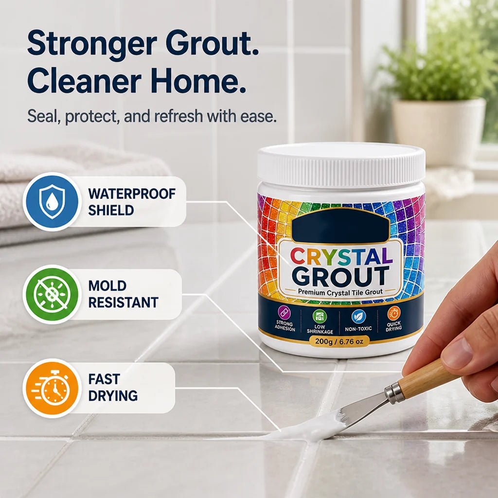 SealCrest™ Tile Grout — Protect and Restore Your Tiles with a Waterproof, Mold-Resistant Shield That Lasts