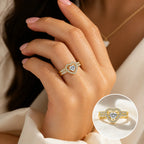 HeartWisp™ Halo Ring Set — Ignite Passion with Every Sparkling Glance