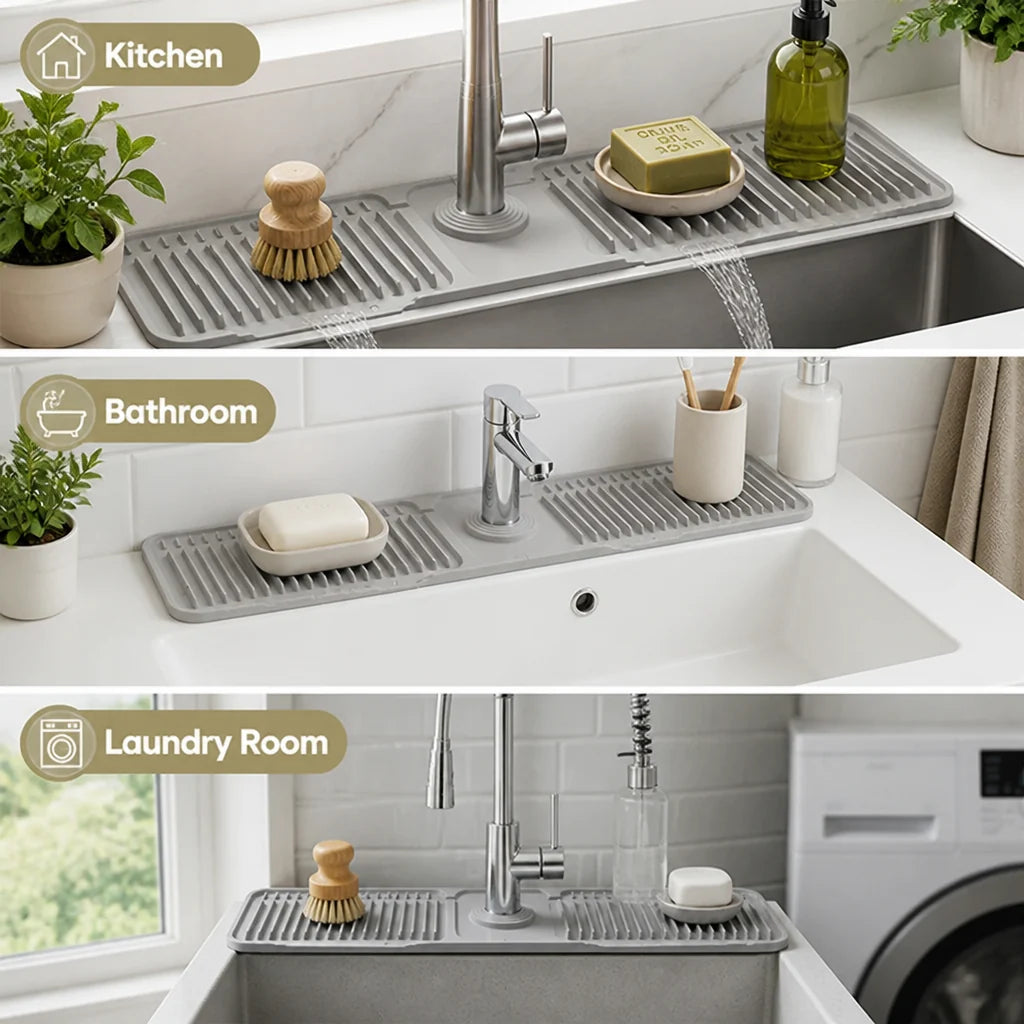 AquaTray™ — Keep Your Counters Dry and Your Sink Spotlessly Organized Every Day