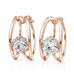 Calyvre™ Double Hoop Earrings — Command Every Room with Effortless Glow and Weightless Confidence