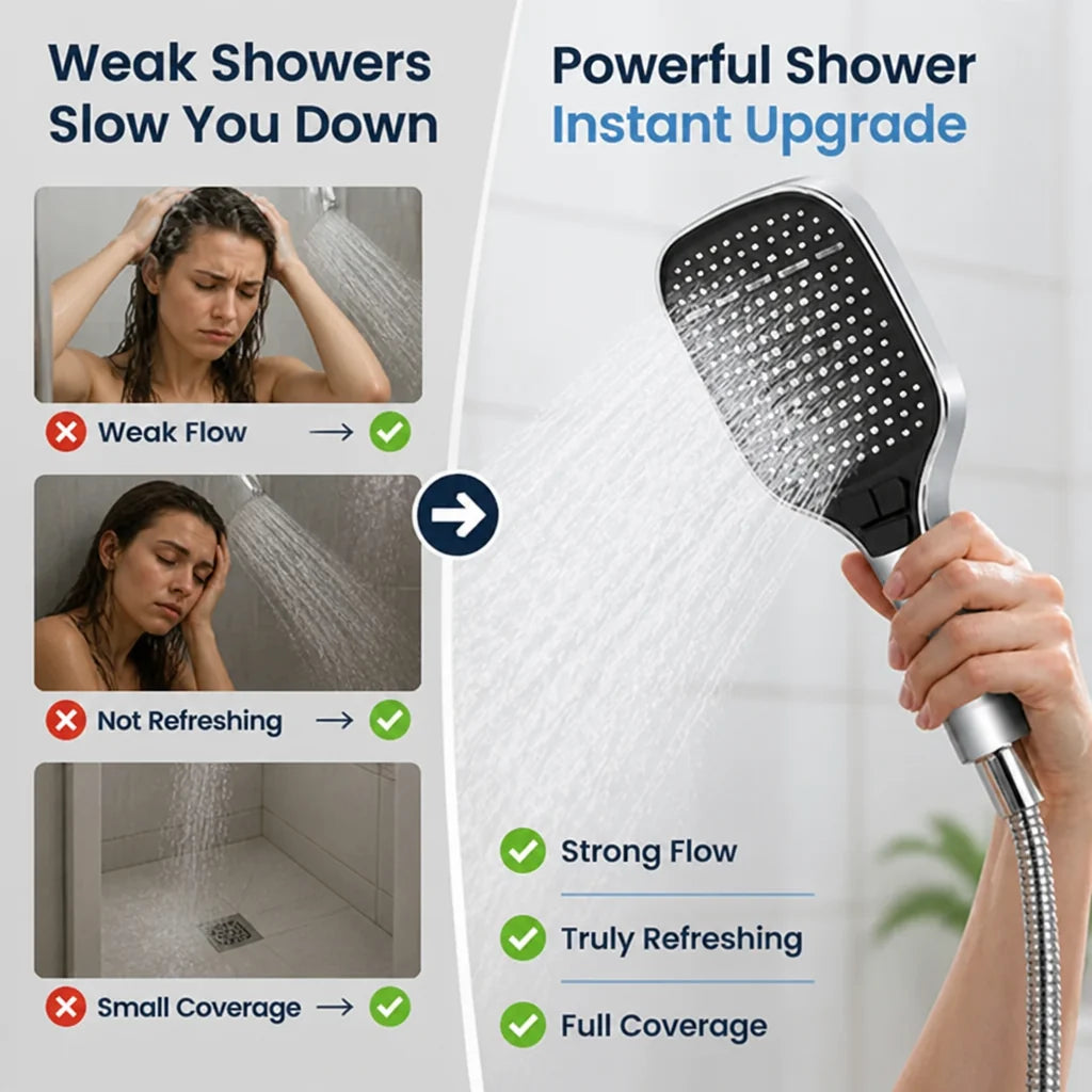 VitaMist™ Handheld Shower Head — Powerfully Refresh Your Body and Mind Every Morning