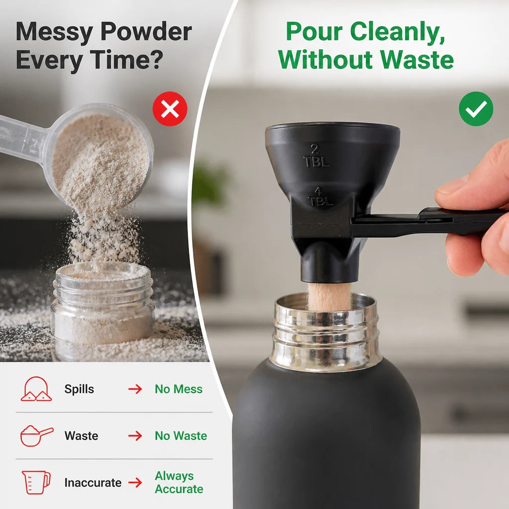 Doseva™ — Pour Perfectly Every Time Without a Single Spill