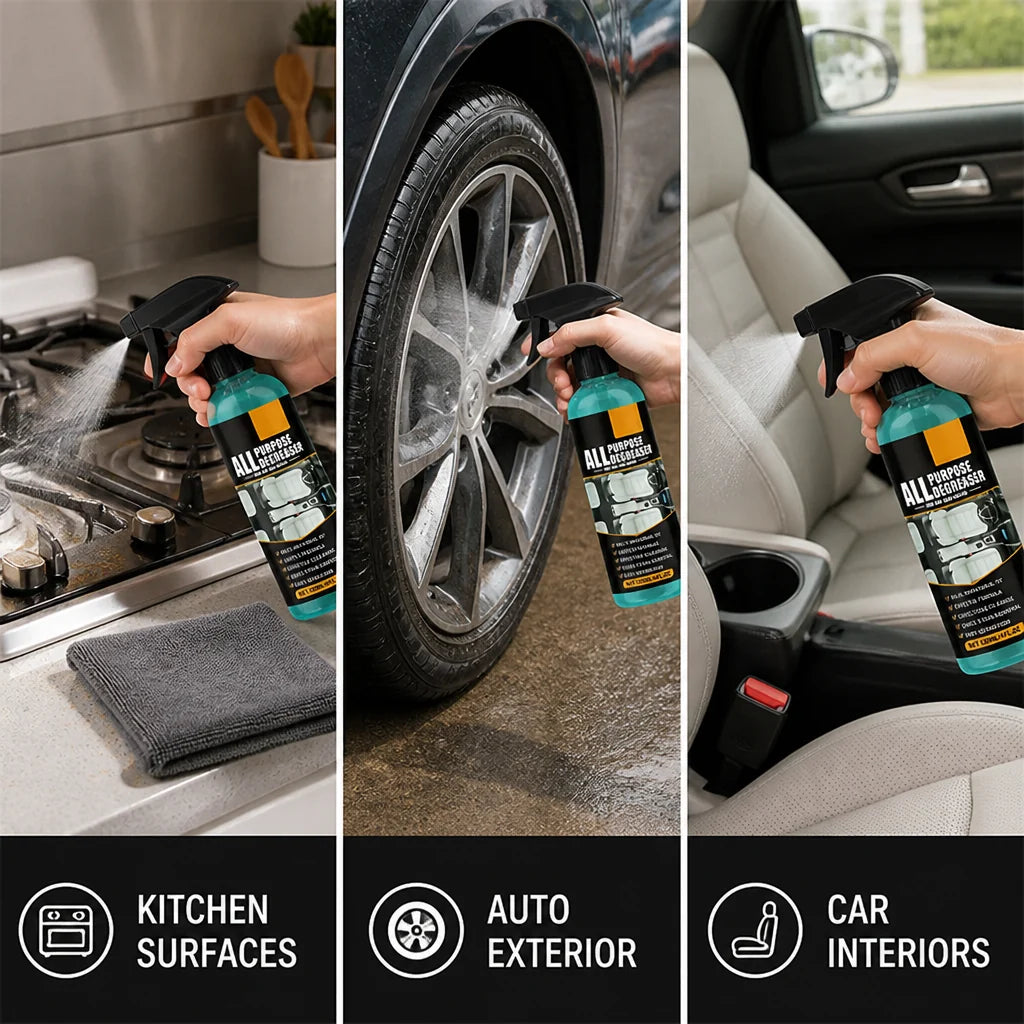 GrimeVolt™ Multi-Surface Degreaser Spray — Blast Away Grease and Enjoy Instant, Sparkling Clean Refreshment
