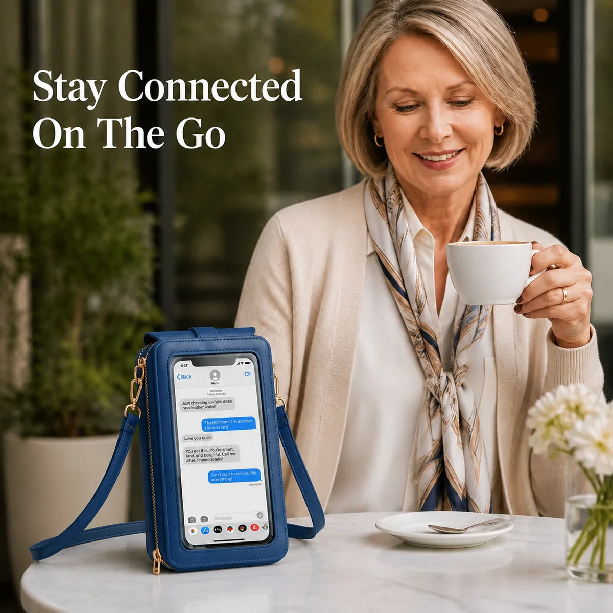 ScreenCaddy™ Touchscreen Crossbody Wallet — Stay Effortlessly Connected and Secure Wherever Life Moves You