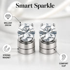 LumiCharm™ Magnetic Zircon Earrings — Dazzle Effortlessly with Pain-Free, Piercing-Free Glamour