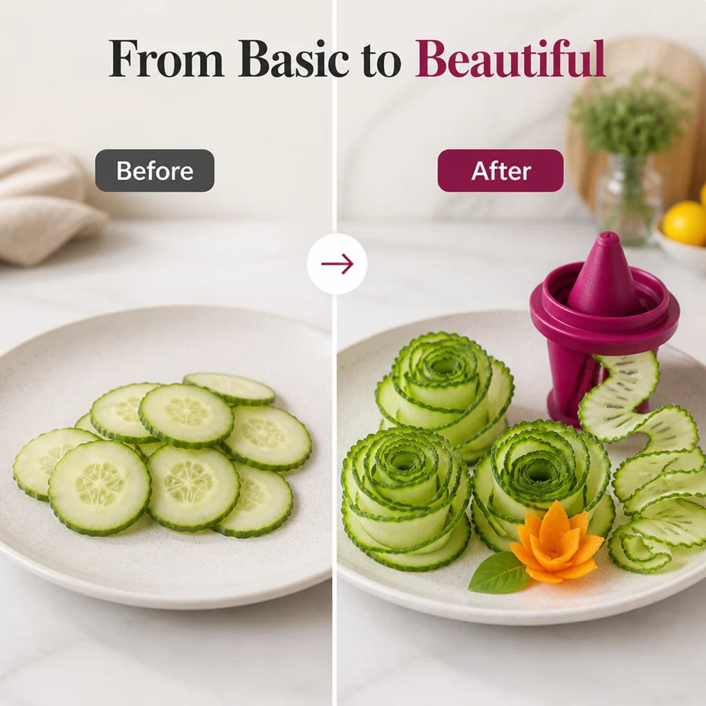 CarveBloom™ — Instantly Turn Veggies into Stunning Edible Masterpieces
