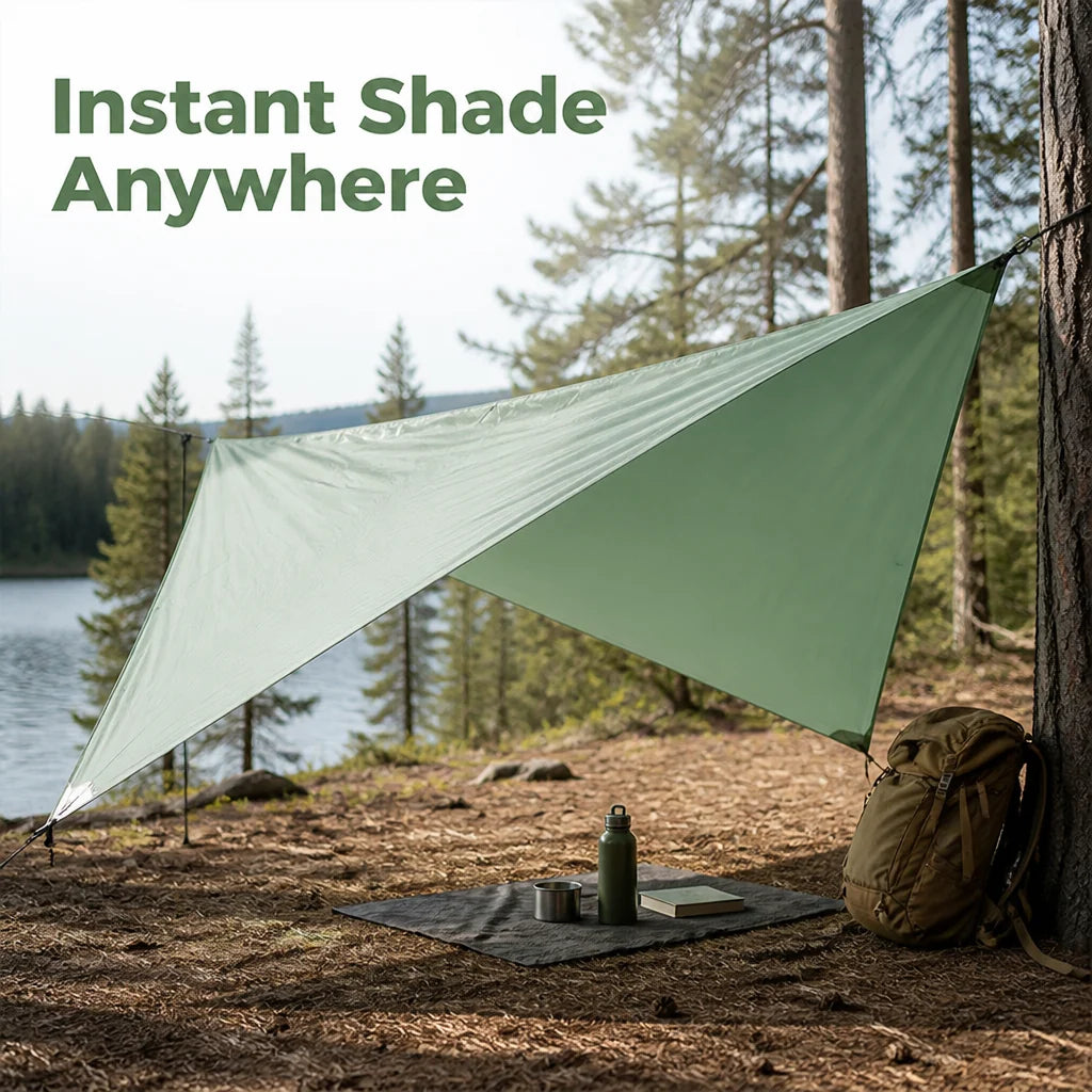 BreezeCanopy™ — Your Lightweight Fortress Against Sun and Surprise Showers