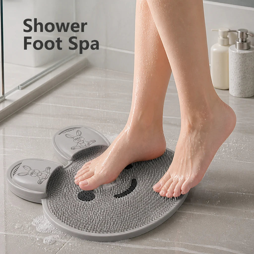 TreadSoothe™ Silicone Massage Mat — Turn Every Shower Into a Revitalizing Foot Spa Experience
