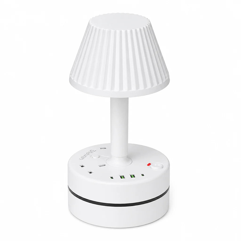 RestBeacon™ — Wake Up to Clutter-Free Power and Soothing Light Every Night