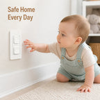 Nuvacove™ Outlet Shield Pack of 10— Instantly Lock Out Danger and Protect Your Child’s Curious Hands