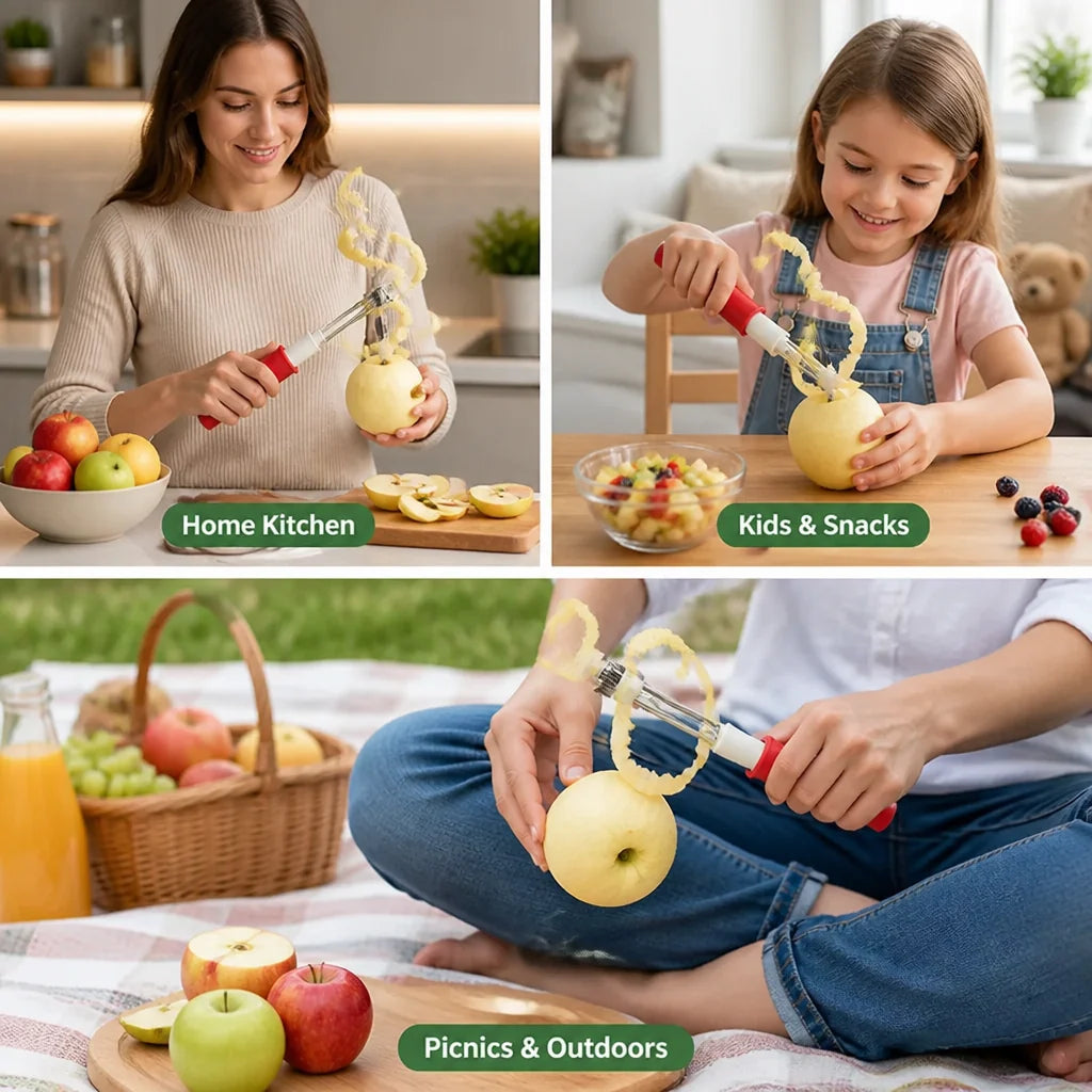 CoreSwift™ — Peel and Core Apples Instantly for Effortless Kitchen Joy