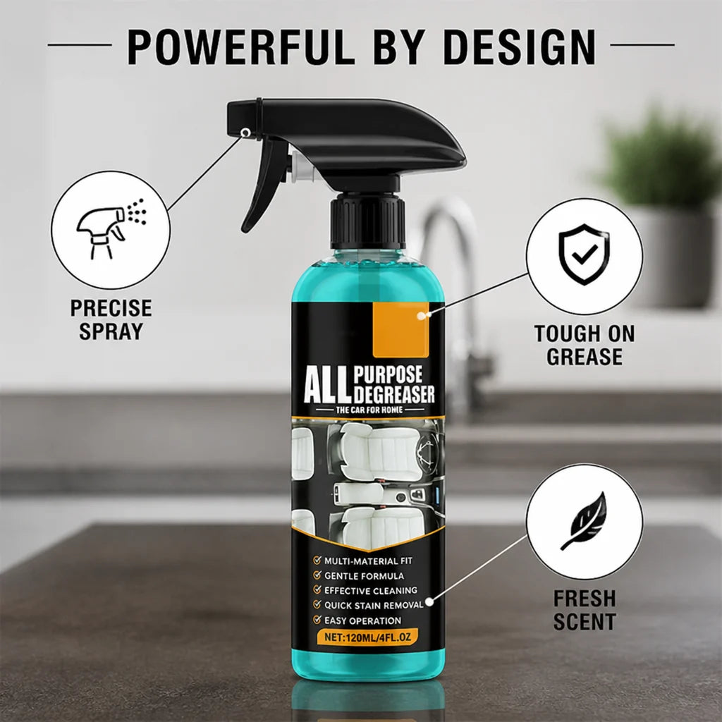 GrimeVolt™ Multi-Surface Degreaser Spray — Blast Away Grease and Enjoy Instant, Sparkling Clean Refreshment
