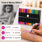 GlimmerPair™ 24-Colour Dual-Tip Marker Set — Add Sparkling Dimension to Every Creation