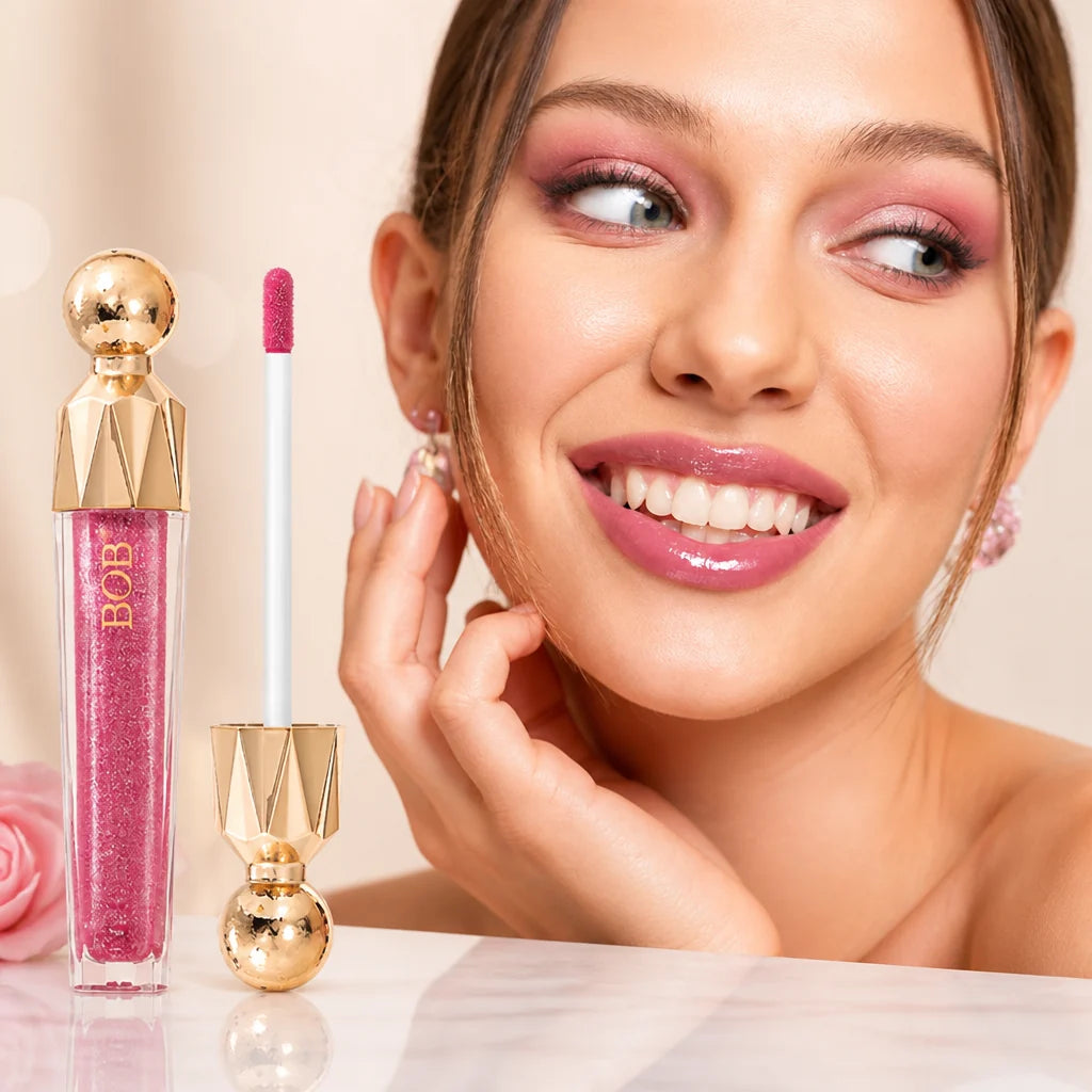 Zelvaria™ Diamond Shine Lip Gloss — Transform Your Lips Into a Magnetic, Dazzling Statement