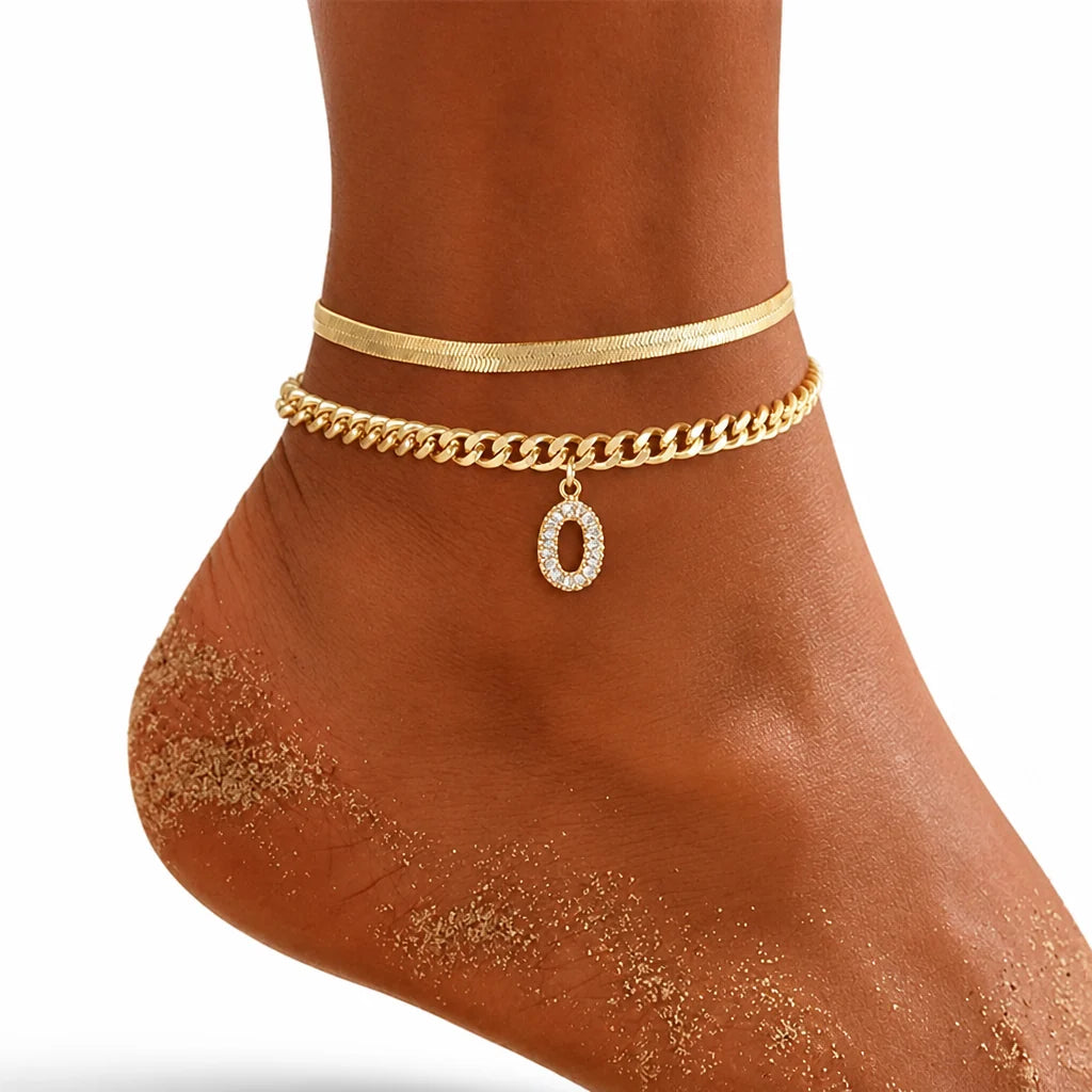 Velmora™ Gold Initial Anklets — Wear Your Unique Story with Effortless Grace