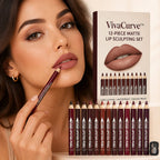 LipCanvas™ 12-Piece Matte Lip Sculpting Set — Unleash Bold, All-Day Confidence with Perfectly Defined Lips