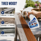 TimberSatin™ Wood Radiance Spray — Bring Dull, Weathered Wood Back to Stunning, Sun-Protected Life