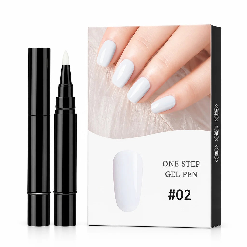 Geloria™ All-in-One Gel Pen — Flawless, Fade-Proof Nails That Shine Through Everything