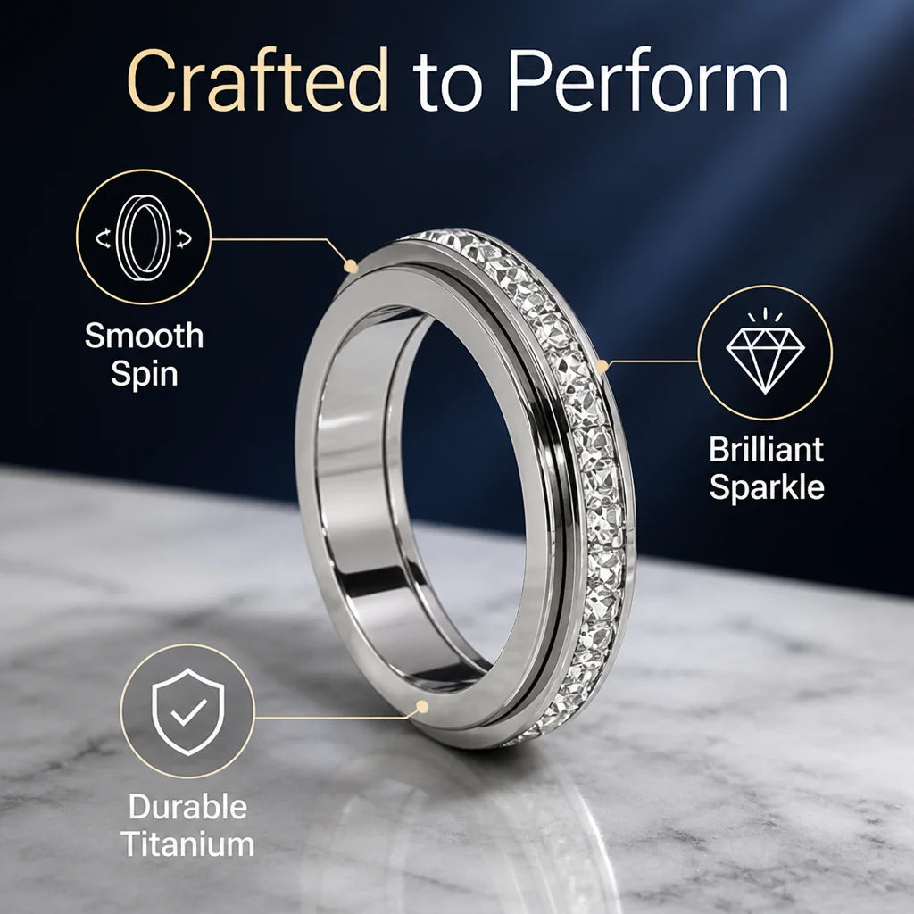 SereniSpin™ — Wear Calm Confidence That Shines and Soothes Instantly