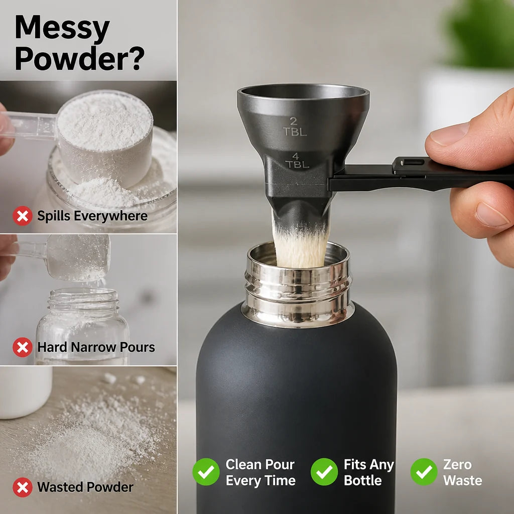 NeatDose™ Scoop — Pour Perfectly Every Time Without a Single Mess