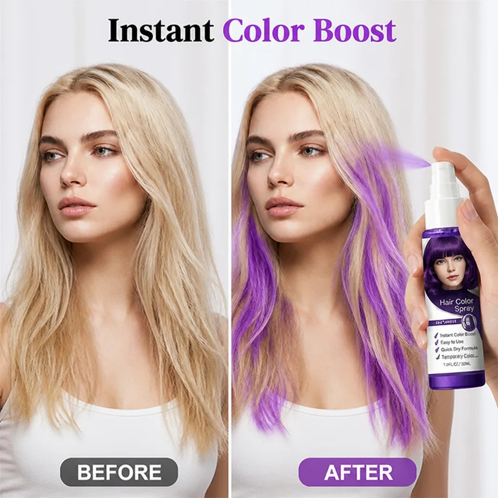 ColourDash™ Temporary Hair Color Spray — Ignite Instant Confidence with Effortless, Damage-Free Color