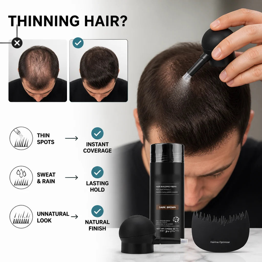 VibranceRoot™ Hair Volumizing Fibers — Instantly Reclaim Your Thick, Confident Look