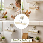 Tearivo™— Tear One Perfect Sheet Every Time Without the Mess or Fuss