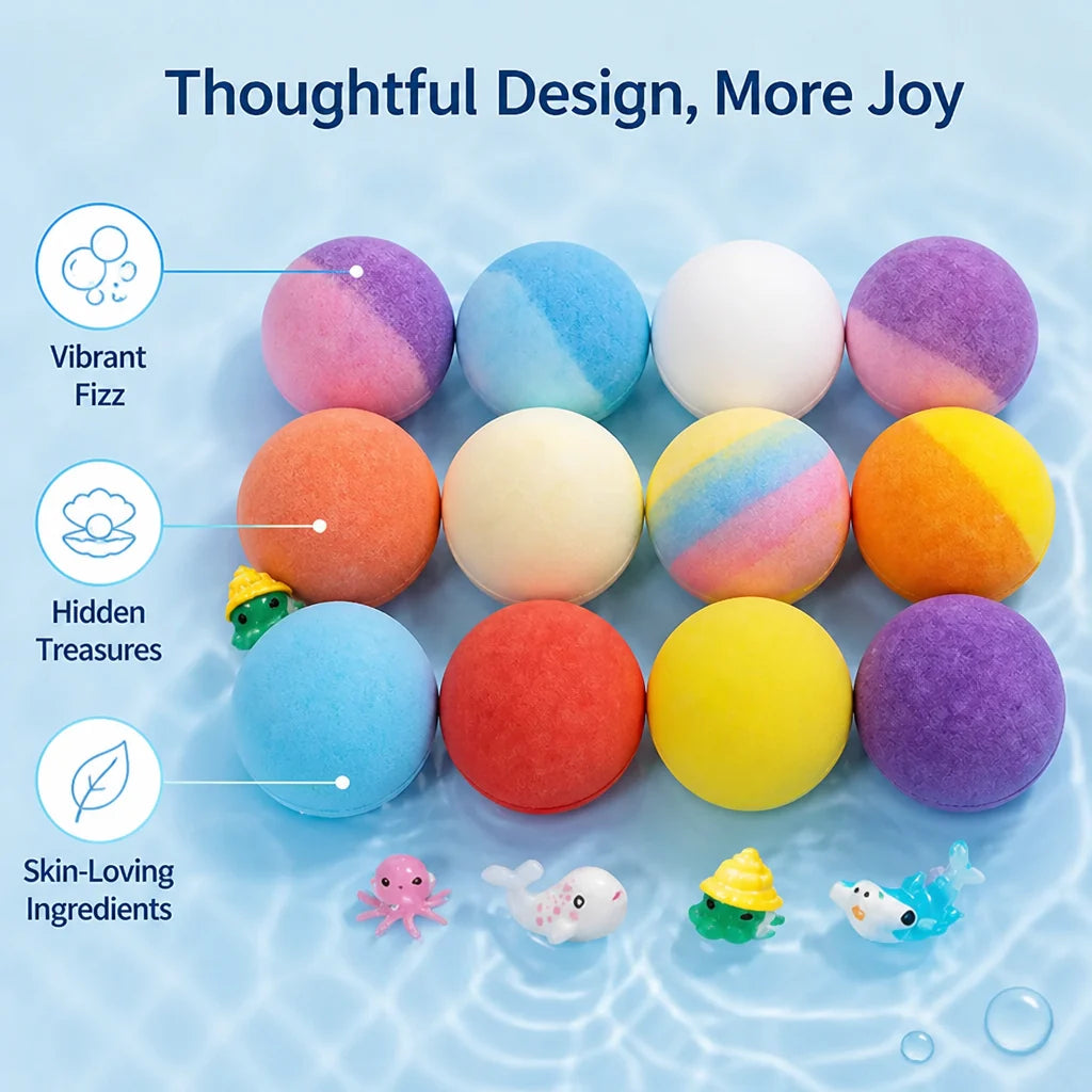 Bubblyxa™ Fizz Bombs — Turn Bath Time into a Colorful, Calming Treasure Hunt Your Kids Will Beg For