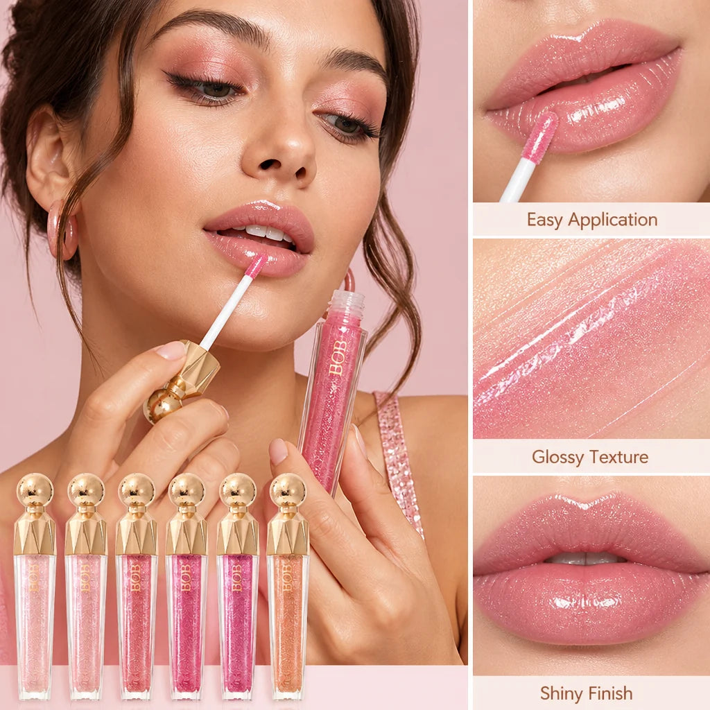 Zelvaria™ Diamond Shine Lip Gloss — Transform Your Lips Into a Magnetic, Dazzling Statement