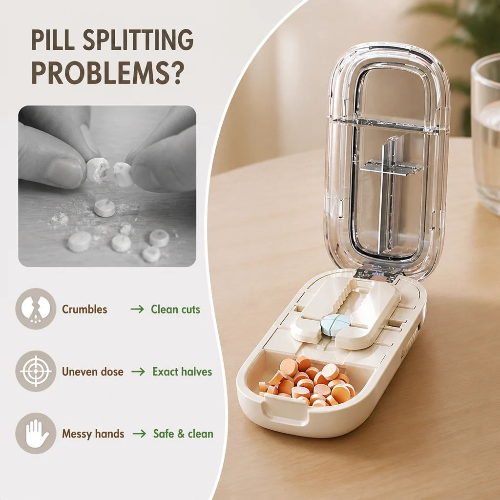 TabiSplit™ — Take Control with Perfect, Hassle-Free Pill Splitting Every Time