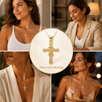 Aurevia™ Radiant Cross Necklace — Ignite Unshakable Confidence with Every Glance