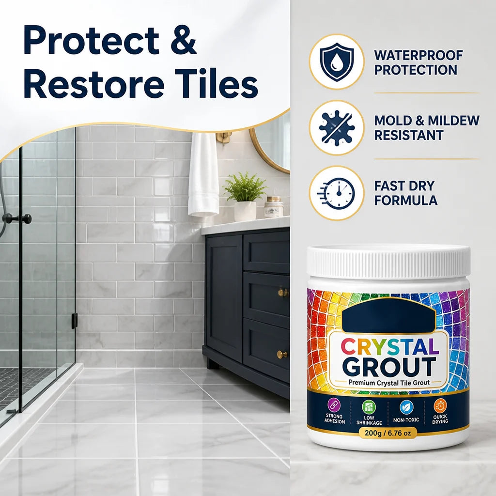 Groutelle™ Tile Grout — Protect and Restore Your Tiles with a Waterproof, Mold-Resistant Shield That Lasts