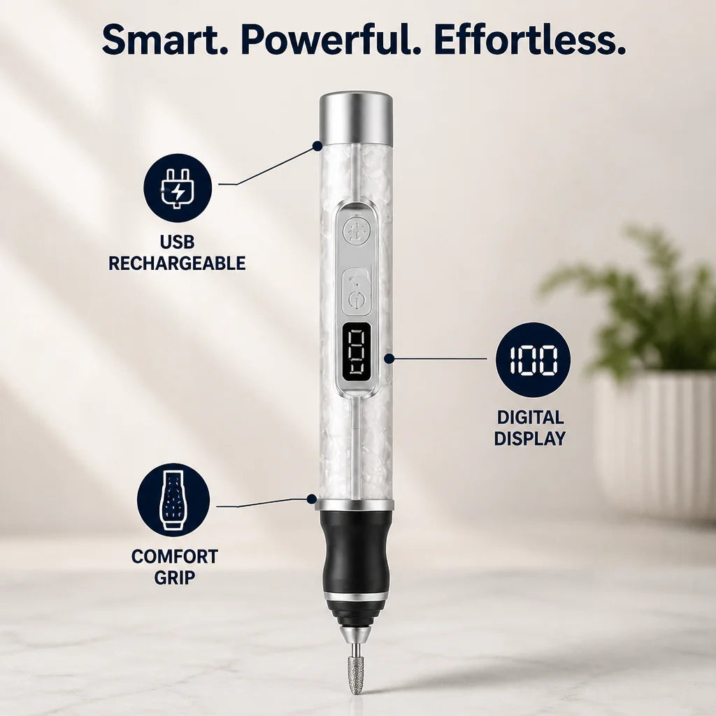 Maniqo™Electric Nail File & Callus Remover — Effortless Salon-Quality Nails That Boost Your Confidence Instantly