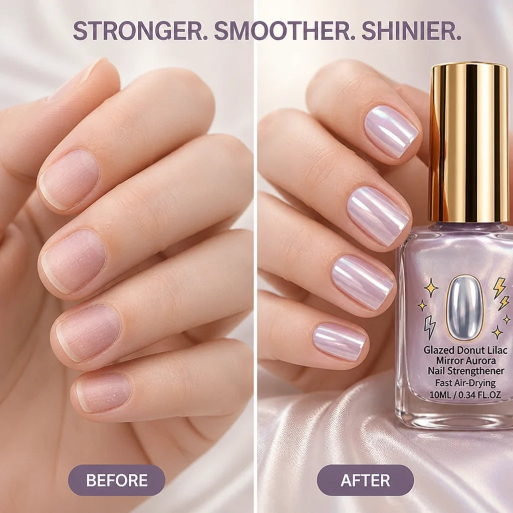 Lacivora™ Lilac Mirror Strengthener — Nails So Strong and Radiant, You’ll Own Every Room